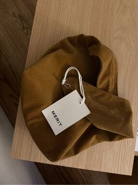 Merit Corduroy Tie-Top Clutch/Cosmetic Bag NWT